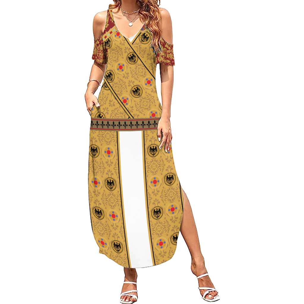 Holy Roman Emperor Costume Summer Maxi Dress Eagle Sable