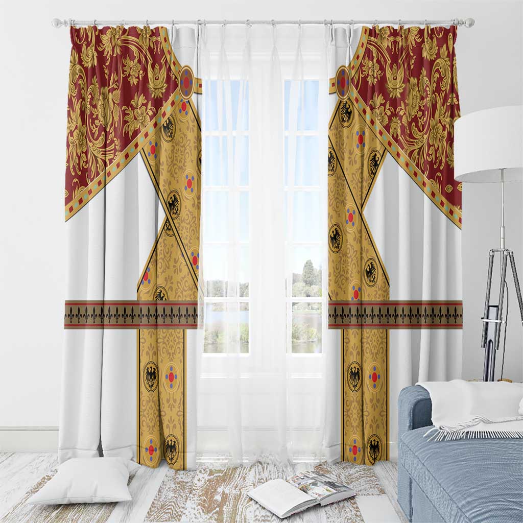 Holy Roman Emperor Costume Window Curtain Eagle Sable