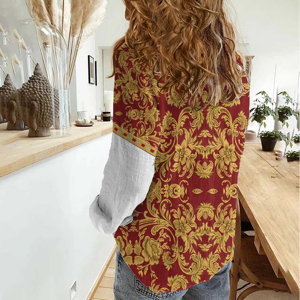 Holy Roman Emperor Costume Women Casual Shirt Eagle Sable