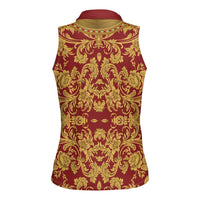 Holy Roman Emperor Costume Women Sleeveless Polo Shirt Eagle Sable