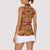 Holy Roman Emperor Costume Women Sleeveless Polo Shirt Eagle Sable