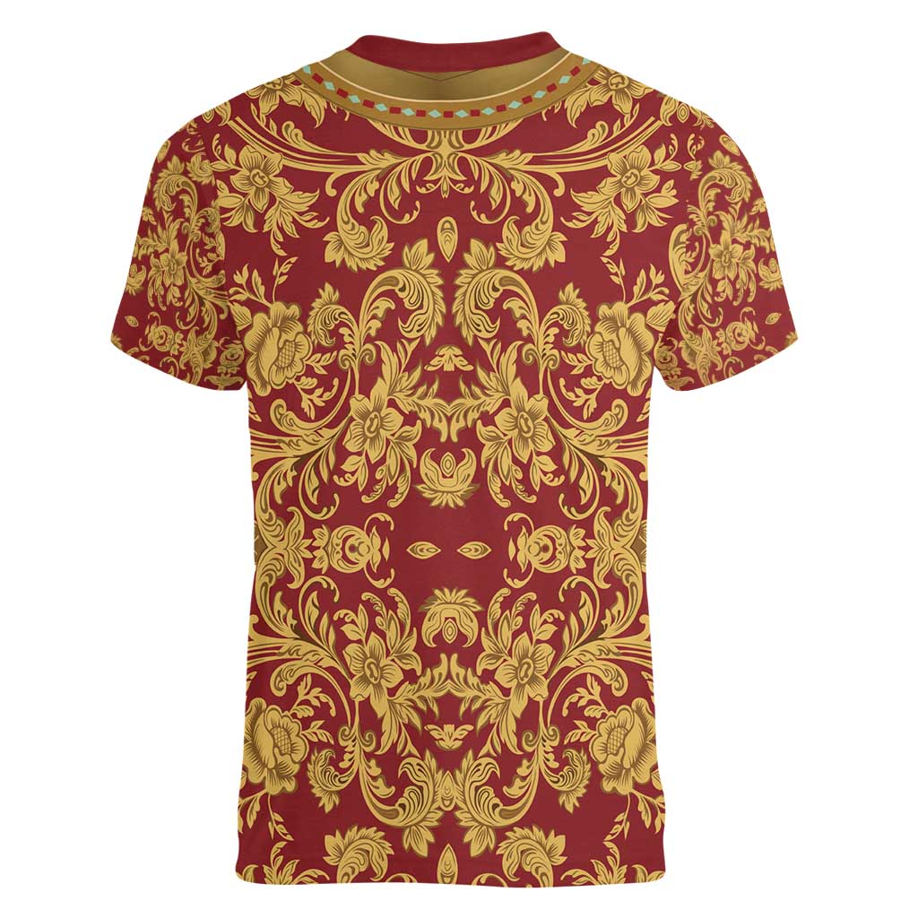 Holy Roman Emperor Costume Women V-Neck T-Shirt Eagle Sable
