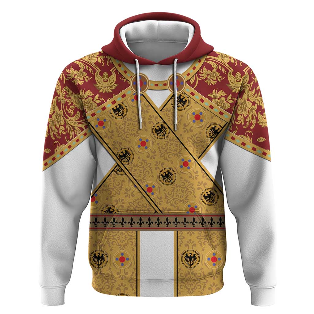 Holy Roman Emperor Costume Zip Hoodie Eagle Sable