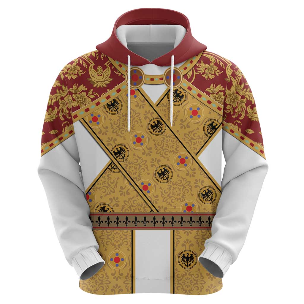 Holy Roman Emperor Costume Zip Hoodie Eagle Sable