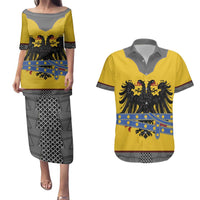 Century Holy Roman Empire Knight Costume Couples Matching Puletasi and Hawaiian Shirt