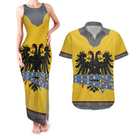 Century Holy Roman Empire Knight Costume Couples Matching Tank Maxi Dress and Hawaiian Shirt