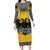 Century Holy Roman Empire Knight Costume Family Matching Long Sleeve Bodycon Dress and Hawaiian Shirt