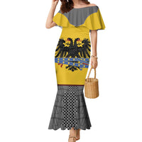 Century Holy Roman Empire Knight Costume Family Matching Mermaid Dress and Hawaiian Shirt