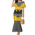 Century Holy Roman Empire Knight Costume Family Matching Mermaid Dress and Hawaiian Shirt