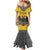 Century Holy Roman Empire Knight Costume Family Matching Mermaid Dress and Hawaiian Shirt