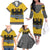 Century Holy Roman Empire Knight Costume Family Matching Off The Shoulder Long Sleeve Dress and Hawaiian Shirt