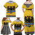 Century Holy Roman Empire Knight Costume Family Matching Off Shoulder Maxi Dress and Hawaiian Shirt