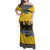 Century Holy Roman Empire Knight Costume Family Matching Off Shoulder Maxi Dress and Hawaiian Shirt