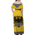 Century Holy Roman Empire Knight Costume Family Matching Off Shoulder Maxi Dress and Hawaiian Shirt