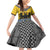 Century Holy Roman Empire Knight Costume Family Matching Off Shoulder Short Dress and Hawaiian Shirt