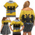 Century Holy Roman Empire Knight Costume Family Matching Off Shoulder Short Dress and Hawaiian Shirt
