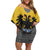 Century Holy Roman Empire Knight Costume Family Matching Off Shoulder Short Dress and Hawaiian Shirt