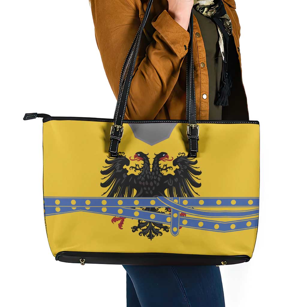 Century Holy Roman Empire Knight Costume Leather Tote Bag