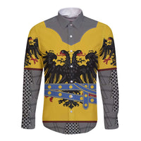Century Holy Roman Empire Knight Costume Long Sleeve Button Shirt