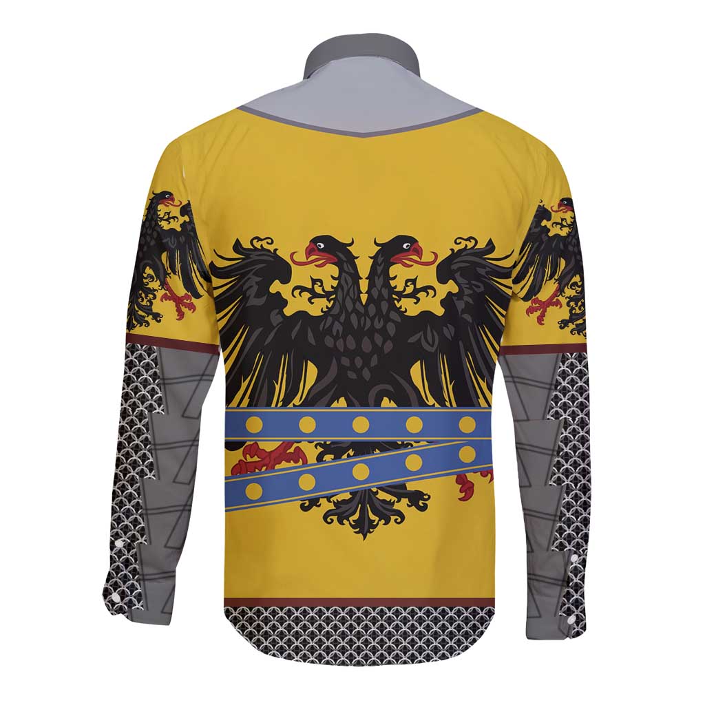 Century Holy Roman Empire Knight Costume Long Sleeve Button Shirt