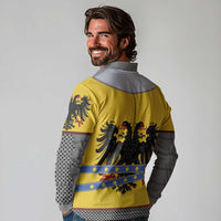 Century Holy Roman Empire Knight Costume Long Sleeve Polo Shirt