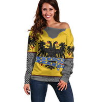 Century Holy Roman Empire Knight Costume Off Shoulder Sweater