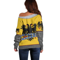 Century Holy Roman Empire Knight Costume Off Shoulder Sweater