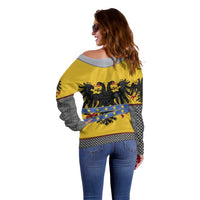 Century Holy Roman Empire Knight Costume Off Shoulder Sweater