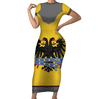 Century Holy Roman Empire Knight Costume Short Sleeve Bodycon Dress