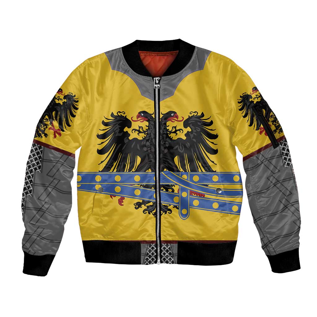 Century Holy Roman Empire Knight Costume Sleeve Zip Bomber Jacket