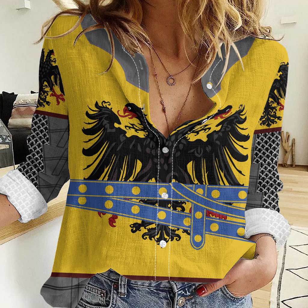 Century Holy Roman Empire Knight Costume Women Casual Shirt
