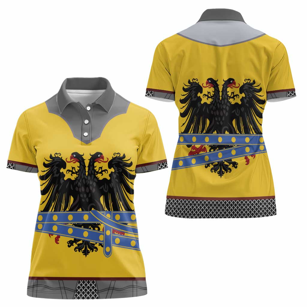 Century Holy Roman Empire Knight Costume Women Polo Shirt