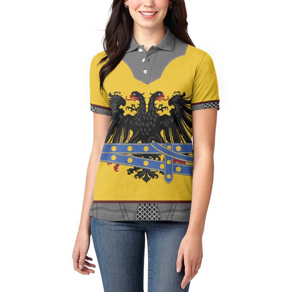 Century Holy Roman Empire Knight Costume Women Polo Shirt