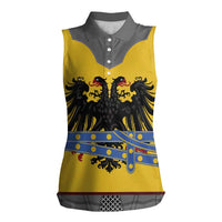 Century Holy Roman Empire Knight Costume Women Sleeveless Polo Shirt
