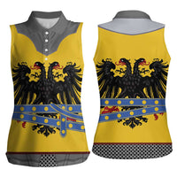 Century Holy Roman Empire Knight Costume Women Sleeveless Polo Shirt