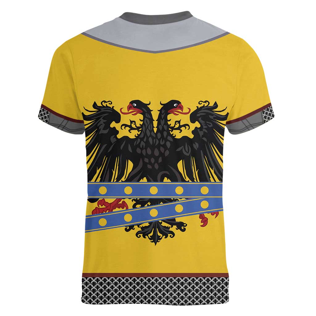 Century Holy Roman Empire Knight Costume Women V-Neck T-Shirt