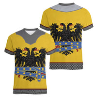 Century Holy Roman Empire Knight Costume Women V-Neck T-Shirt