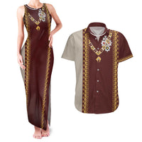 Holy Roman Emperor Costume Couples Matching Tank Maxi Dress and Hawaiian Shirt