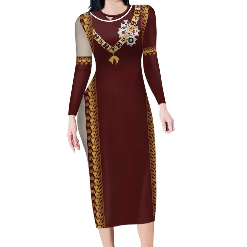 Holy Roman Emperor Costume Family Matching Long Sleeve Bodycon Dress and Hawaiian Shirt