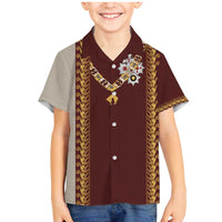 Holy Roman Emperor Costume Family Matching Mermaid Dress and Hawaiian Shirt