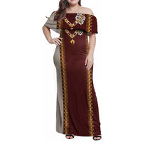 Holy Roman Emperor Costume Family Matching Off Shoulder Maxi Dress and Hawaiian Shirt