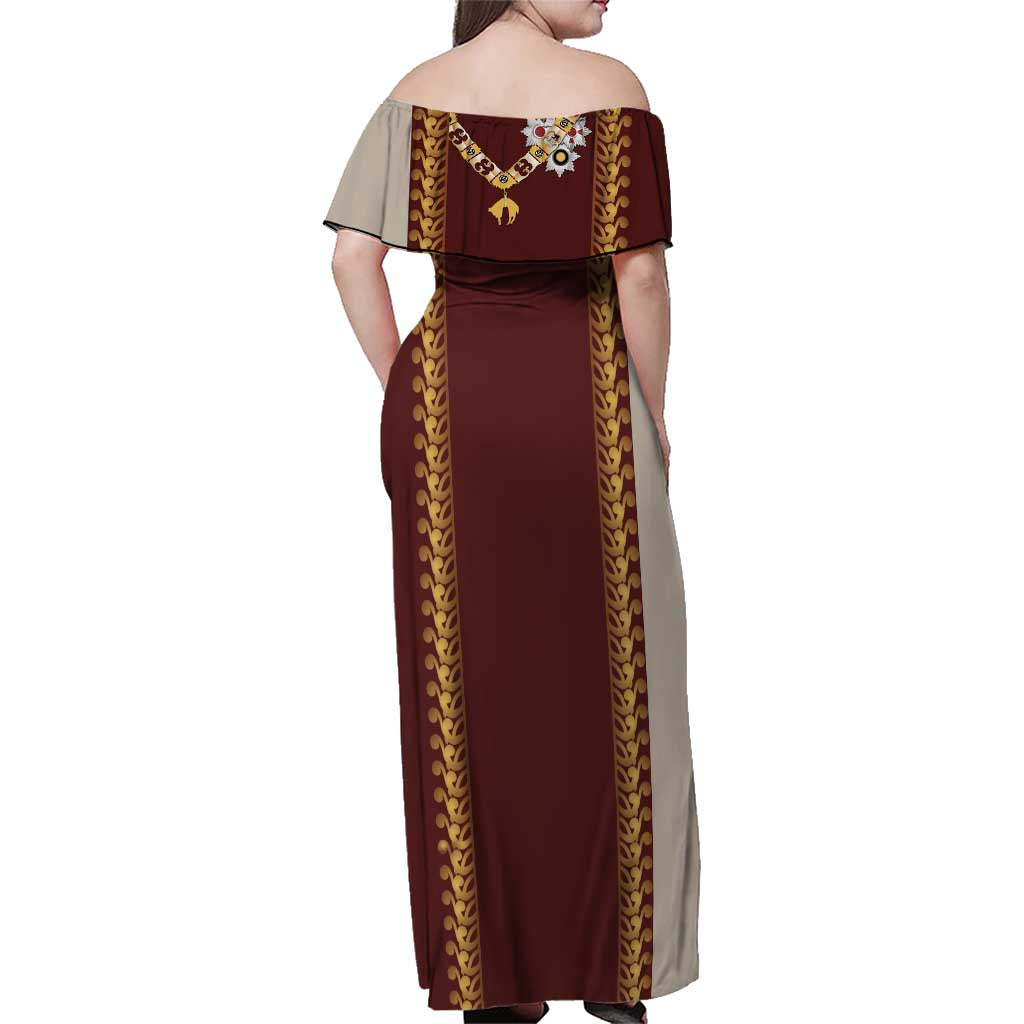 Holy Roman Emperor Costume Family Matching Off Shoulder Maxi Dress and Hawaiian Shirt