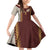 Holy Roman Emperor Costume Family Matching Off Shoulder Short Dress and Hawaiian Shirt