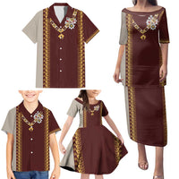 Holy Roman Emperor Costume Family Matching Puletasi and Hawaiian Shirt