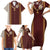 Holy Roman Emperor Costume Family Matching Short Sleeve Bodycon Dress and Hawaiian Shirt