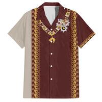 Holy Roman Emperor Costume Family Matching Short Sleeve Bodycon Dress and Hawaiian Shirt