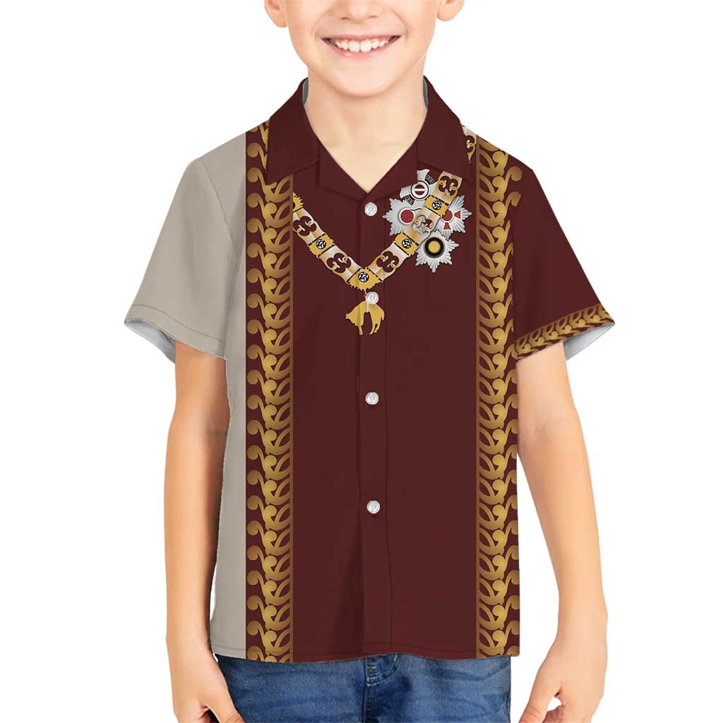 Holy Roman Emperor Costume Family Matching Summer Maxi Dress and Hawaiian Shirt