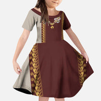 Holy Roman Emperor Costume Kid Short Sleeve Dress