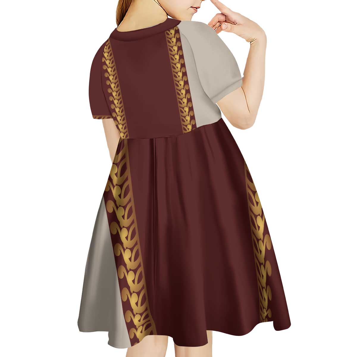 Holy Roman Emperor Costume Kid Short Sleeve Dress