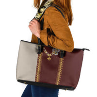 Holy Roman Emperor Costume Leather Tote Bag